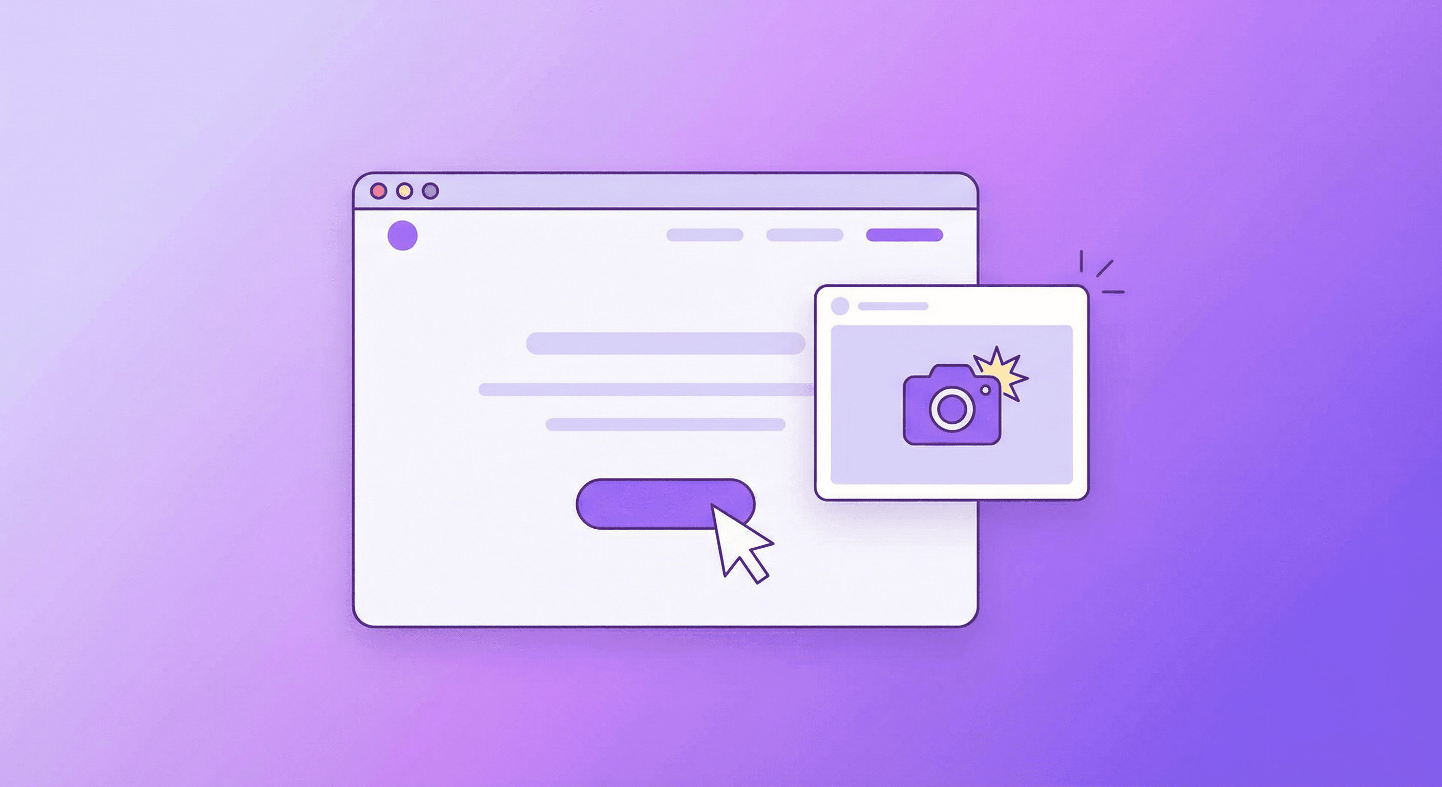 Screenshot capture illustration